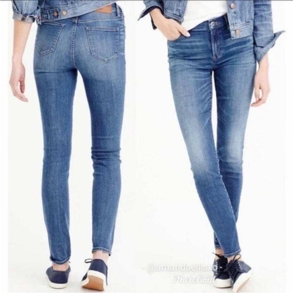🍁 J. Crew Lookout High Rise Skinny Crop denim jeans blue size 26